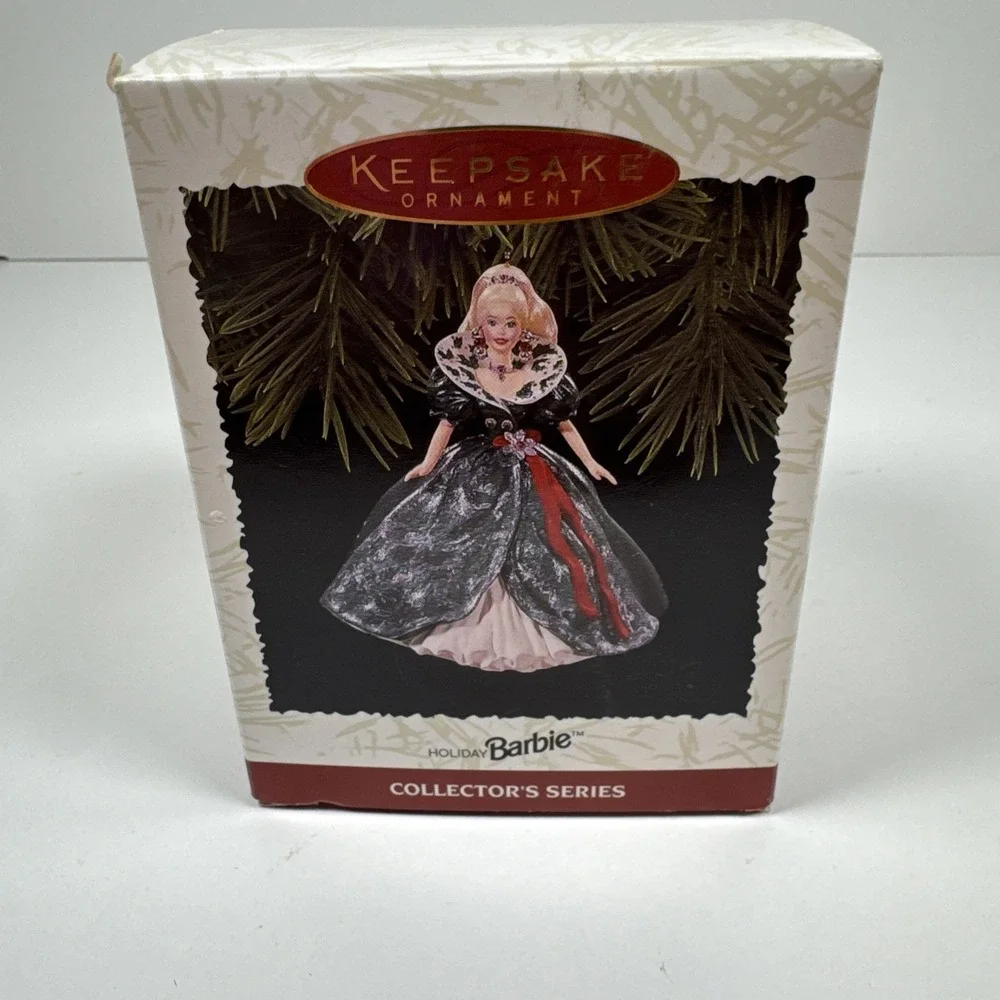 Vintage Hallmark Keepsake Ornament Holiday Barbie ~ 1995 Collectible